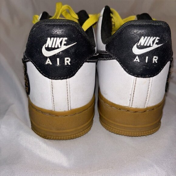 Nike Air Force 1 '07 LV8 "Go the Extra Smile" Gum Black Yellow‎ Mens Sz 8 EUC - Picture 4 of 6